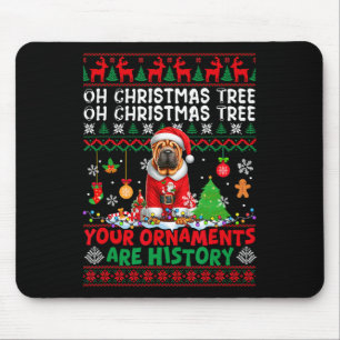 Mousepad Os Ornamentos De Árvores Do Xmas São Compartilhame