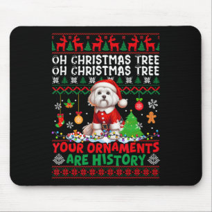 Mousepad Os Ornamentos De Árvores Do Xmas São Papais noeis