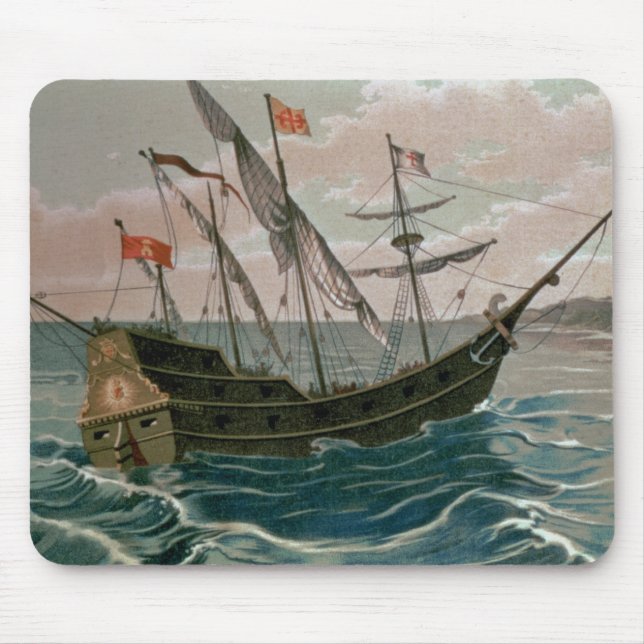 Mousepad Os Papais noeis Maria Aproximando-se da Costa do N (Frente)
