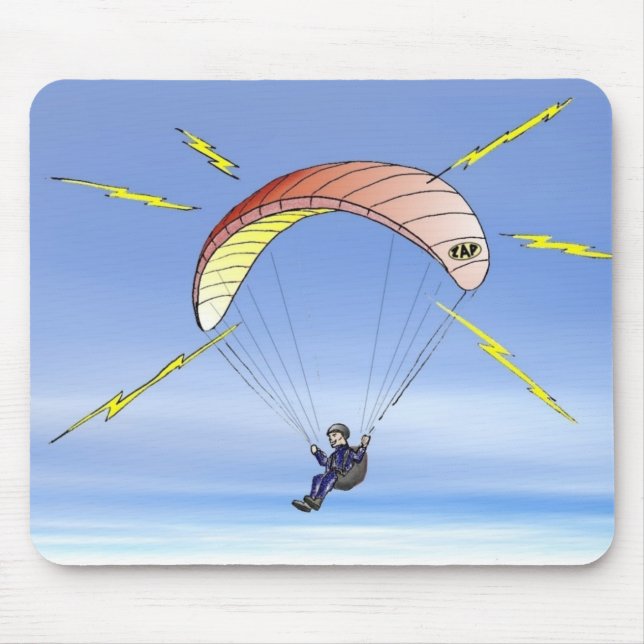 Mousepad Os Paragliders do motivo real permanecem acima: (Frente)