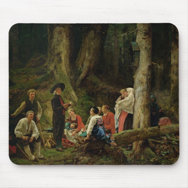 Mousepad Os peregrinos da abadia de St. Odile (Frente)