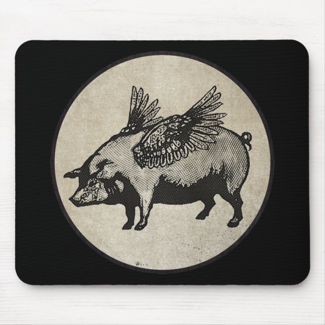 Mousepad Os porcos puderam voar (Frente)