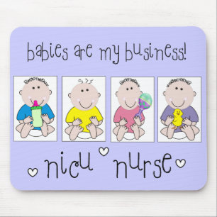Mousepad Os presentes "bebês da ENFERMEIRA de NICU são me