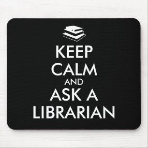 Mousepad Os presentes do bibliotecário mantêm a calma par