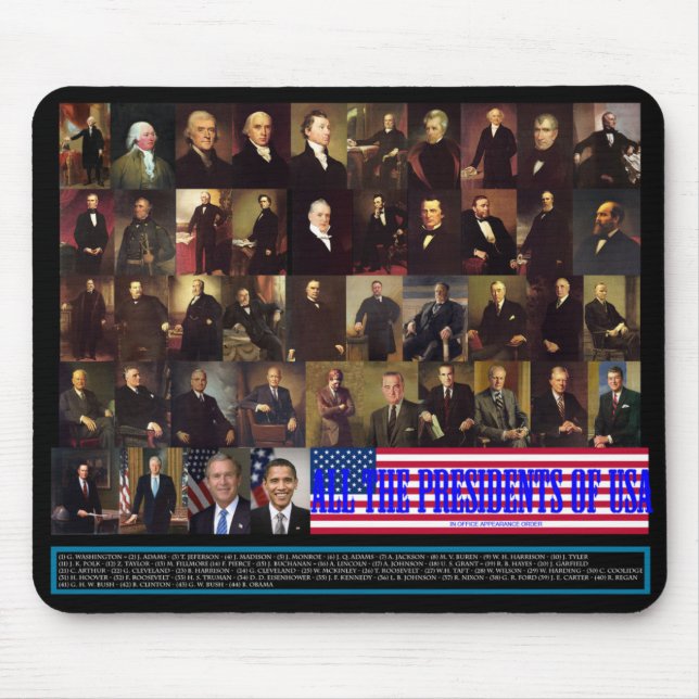 Mousepad Os presidentes (Frente)