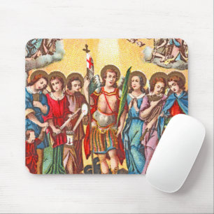 Mousepad Os Sete Arcanjos (CP 001; Cromolitógrafo)