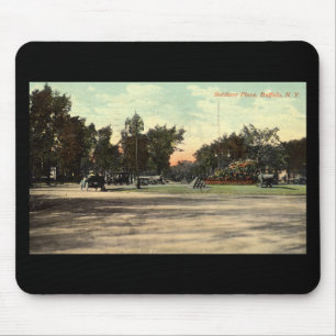 Mousepad Os soldados colocam, o vintage 1908 do búfalo NY