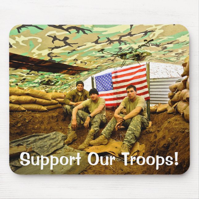 Mousepad Os soldados de OEF, apoiam nossas tropas (Frente)