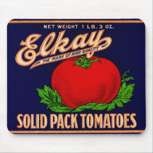 Mousepad  Os tomates "pacote sólido" Elkay dos anos 30 pode