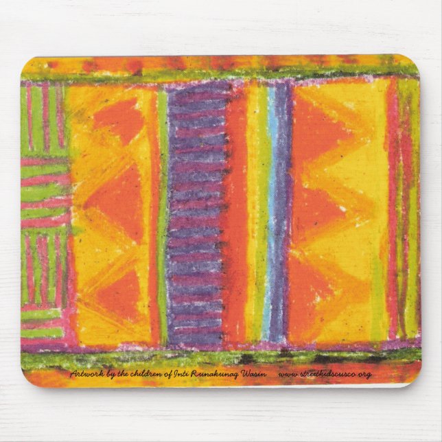 Mousepad Os trabalhos de arte das crianças de IRW - tapete (Frente)