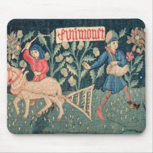 Mousepad Os trabalhos dos meses, Alsácia (tapeçaria) Vic