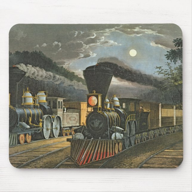 Mousepad Os trens expressos do relâmpago, 1863 (Frente)