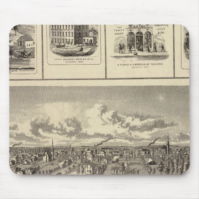 Mousepad Osage Bldgs, fazendas, residências (Frente)