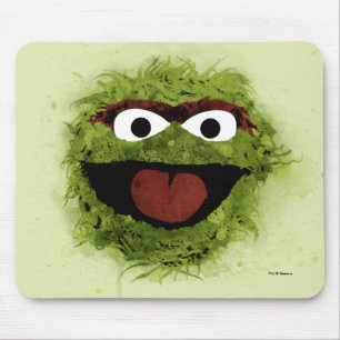 Mousepad Oscar, o Grouch   Tendência da Aquarela
