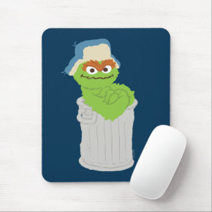 Mousepad Oscar, o Grouch Trash Can Lean