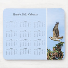 Mousepad Osprey - Customizable full year 2026 calendar