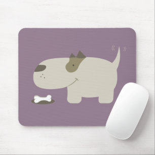 Mousepad Osso de cachorro de desenho animado fofo