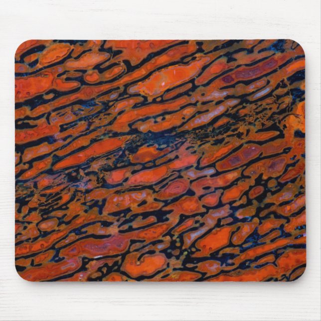 Mousepad Osso de dinossauro petrificado vermelho (Frente)