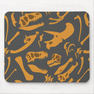 Mousepad Ossos de dinossauro (cinzentos)