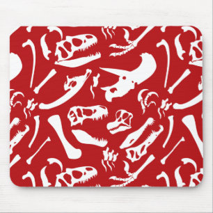 Mousepad Ossos de dinossauro (vermelhos)