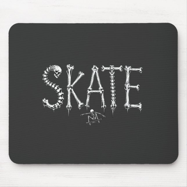 Mousepad Ossos de skate esqueleto (Frente)