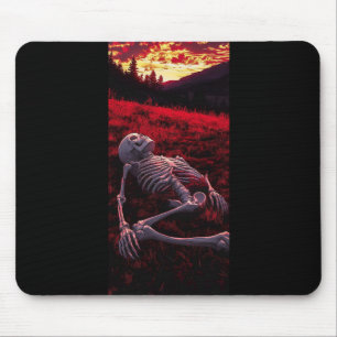 Mousepad Ossos do Sol Silenciosos - Esqueleto no Campo Crim