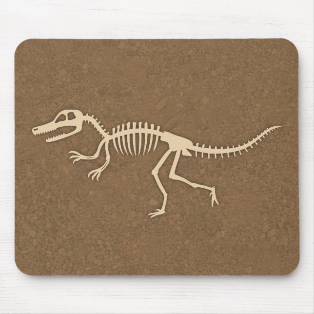 Mousepad Ossos e esqueleto de dinossauro legal do (Frente)