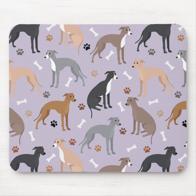 Mousepad Ossos e patas do Cachorro Italiano (Frente)