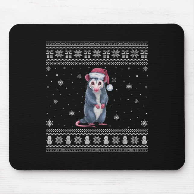 Mousepad Ossum Lovers Men Women Santa Ugly Xmas Sweater  (Frente)