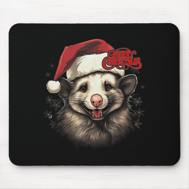 Mousepad Ossum Ssum Funny Merry Christmas Santa Matching Fa (Frente)