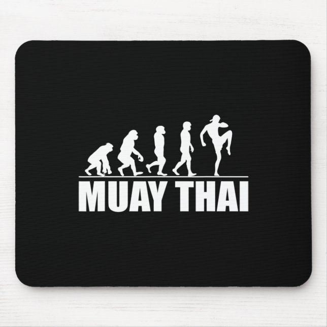 Mousepad Ótima Evolução do Muay Thai Presente Kickboxing Ar (Frente)