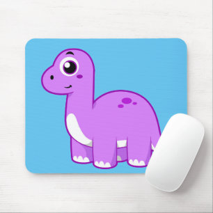 Mousepad Ótima Ilustração De Um Dinossauro Brontossauro.