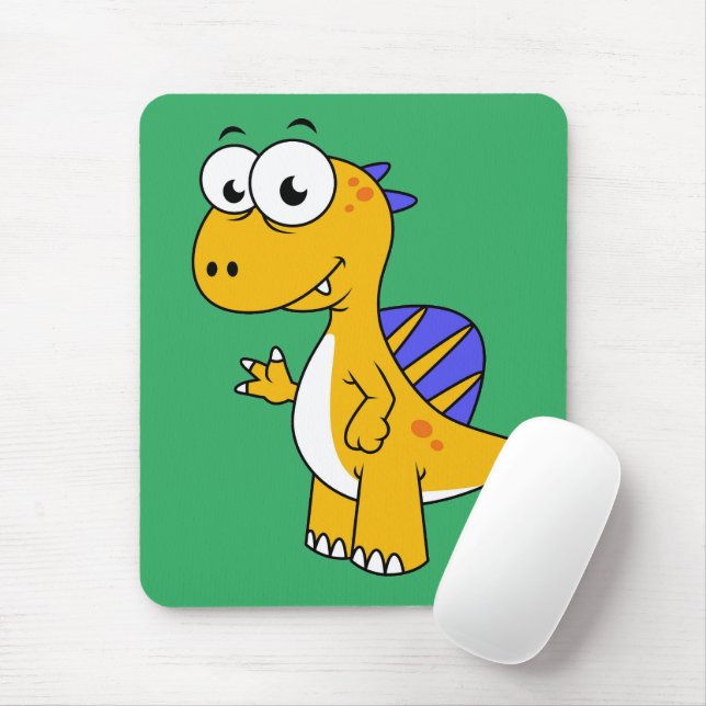 Mousepad Ótima Ilustração De Um Espinossauro. 2 (Com mouse)