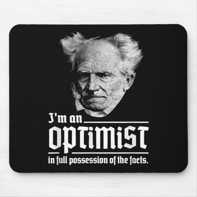 Mousepad Otimista Arthur Schopenhauer Pessimismo Pessimismo (Frente)