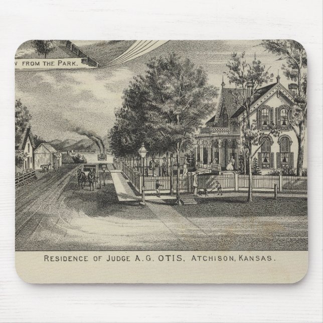 Mousepad Otis Price Villa, Kansas (Frente)