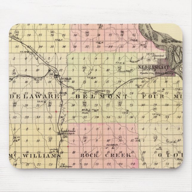 Mousepad Otoe County, Nebraska (Frente)