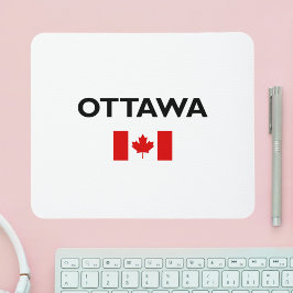 Mousepad Ottawa Canadá Flag Light-Color