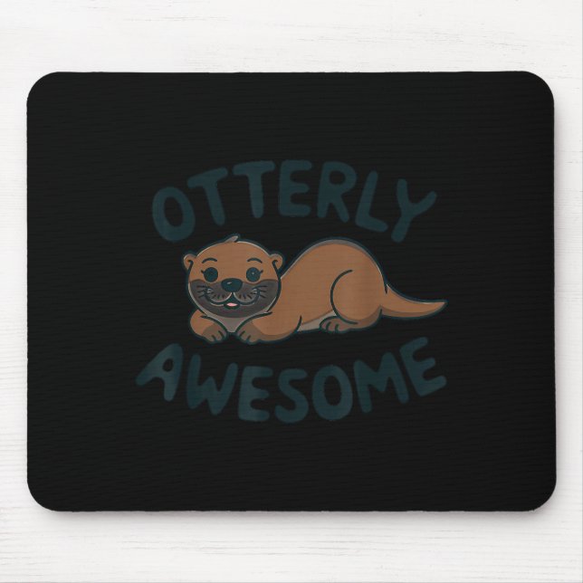 Mousepad Otter In A Cket Funny Otter Pajamas Sea Otter Cost (Frente)