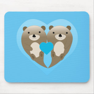 Mousepad Otter Love