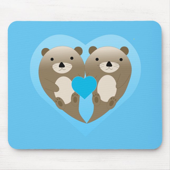 Mousepad Otter Love (Frente)