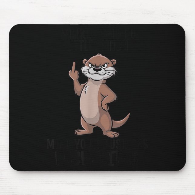 Mousepad Otter Twinkle Little Snitch Mind Your Business Nos (Frente)