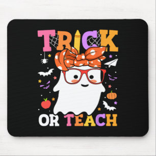 Mousepad Ou Professores Felizes Fantasmas De Halloween Com 