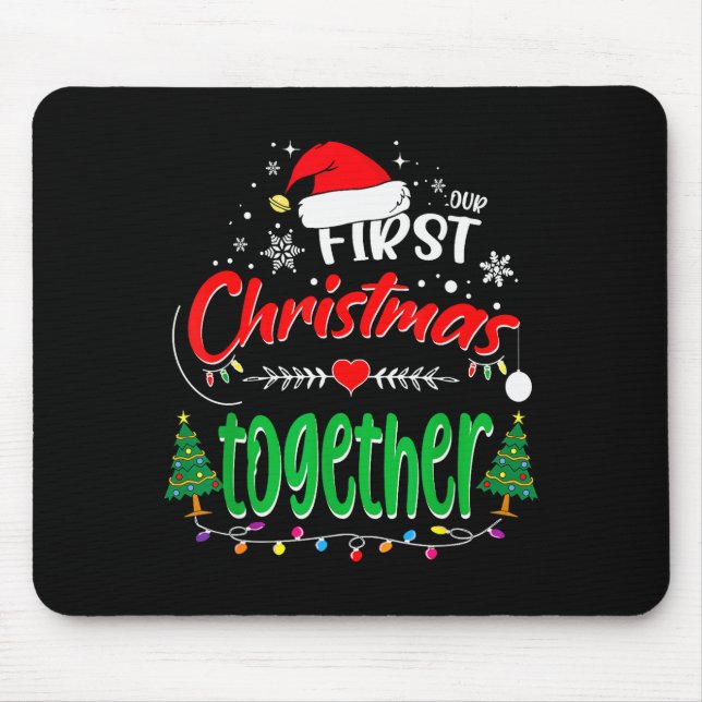 Mousepad Our First Christmas Together 2021 1st Christmas  (Frente)