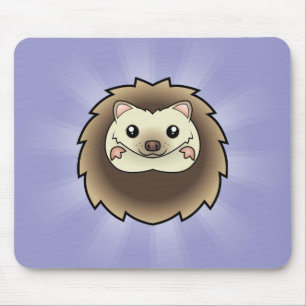Mousepad ouriço pigmeu de desenho animado