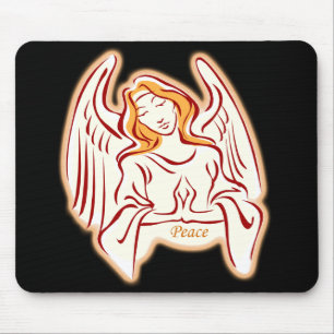 Mousepad Ouro Anjo Do Mouse De Paz