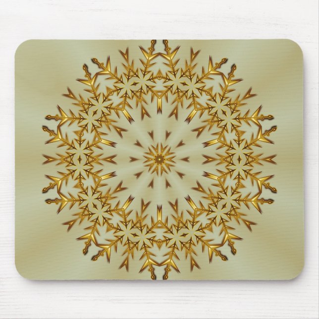 Mousepad Ouro Christmas Wreath (Frente)