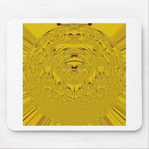 Mousepad Ouro do padrão da cabeça do leão