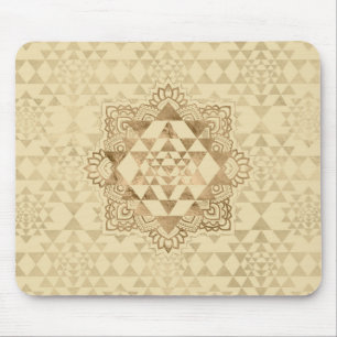 Mousepad Ouro do Pastel de Sri Yantra/Sri Chakra