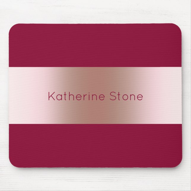 Mousepad Ouro do pintinho moderno elegante & tira (Frente)