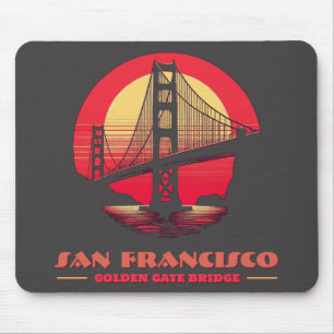 Mousepad Ouro Gate Bridge San Francisco Califórnia EUA